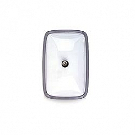 Velvac Exterior Mirror Rectangular White - 704268