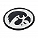 Fan Mat Emblem - University Of Iowa Logo Metal - 14905