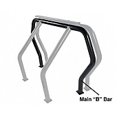 Go Rhino Roll Bar Component 3 Inch Powder Coated Steel - 97002B