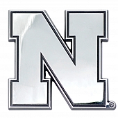 Fan Mat Emblem - University Of Nebraska Logo Metal - 14920