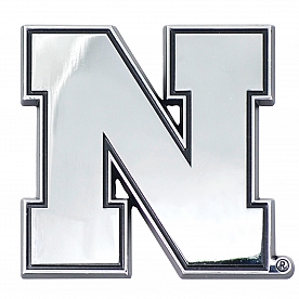 Fan Mat Emblem - University Of Nebraska Logo Metal - 14920