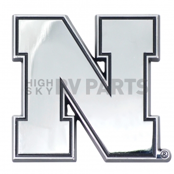 Fan Mat Emblem - University Of Nebraska Logo Metal - 14920