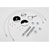 Trans Dapt Hood Pin - Flip Over Silver Chrome Plated - 4095