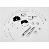 Trans Dapt Hood Pin - Flip Over Silver Chrome Plated - 9669