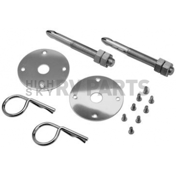 Proform Parts Hood Pin - Safety Pin Silver Chrome Plated - 66649