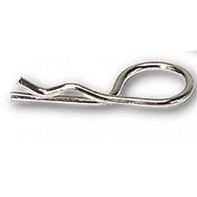 Moroso Performance Hood Pin - Safety Pin Silver Steel - 39022