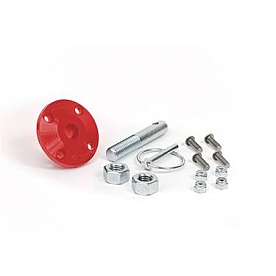 Daystar Hood Pin - Spring Clip Polyurethane Red - KU71104RE