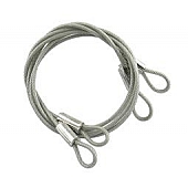 Mr. Gasket Hood Pin Cable - 24 Inch Steel Natural - 1213