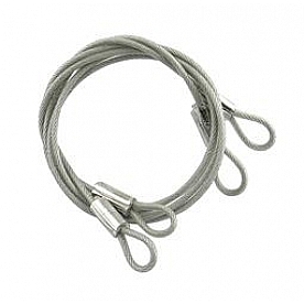 Mr. Gasket Hood Pin Cable - 24 Inch Steel Natural - 1213