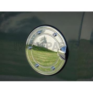 TFP (International Trim) Fuel Door Cover - Chrome Plated Silver Stainless Steel - 824B