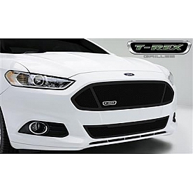 T-Rex Truck Products Grille Insert - Mesh Oval Black Powder Coated Mild Steel - 51531