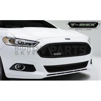 T-Rex Truck Products Grille Insert - Mesh Oval Black Powder Coated Mild Steel - 51531