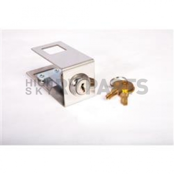 Rugged Ridge Hood Lock Powder Coated Steel Black Single - 1125204