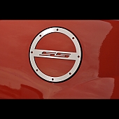 American Car Craft Fuel Door Cover - Brushed Silver Stainless Steel - 102009