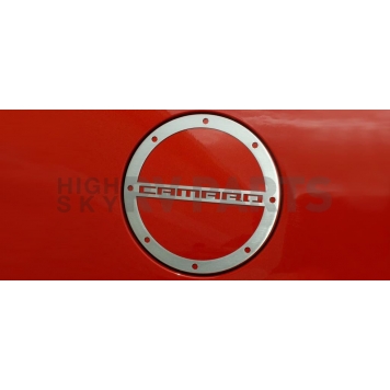 American Car Craft Fuel Door Cover - Polished Silver Stainless Steel - 102058
