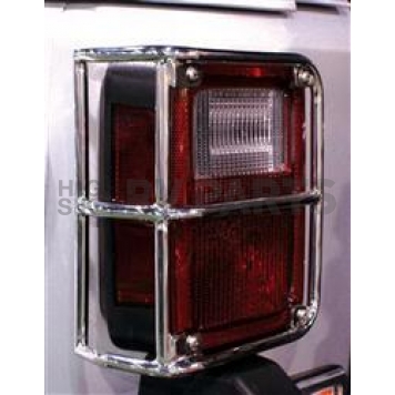 Rampage Tail Light Guard Stainless Steel Euro Style Set Of 2 - 88460