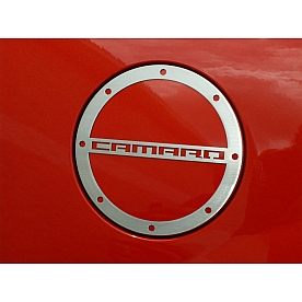American Car Craft Fuel Door Cover - Brushed Silver Stainless Steel - 102059