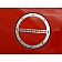 American Car Craft Fuel Door Cover - Brushed Silver Stainless Steel - 102059