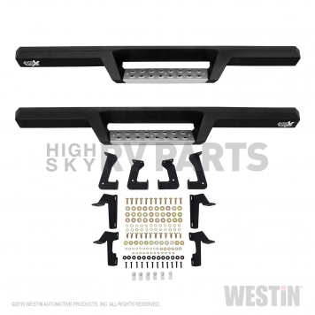 Westin Automotive Nerf Bar 3 Inch Black Powder Coated Stainless Steel - 56140552-3