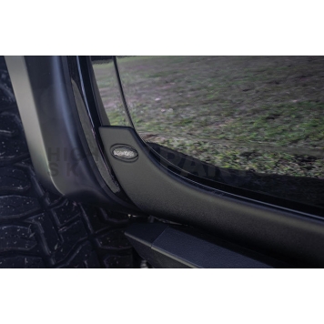 Bushwacker Rocker Panel Guard - Black Flat Matte Thermoplastic Olefin - 14067-4