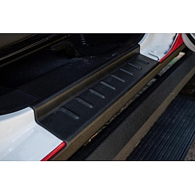 Bushwacker Rocker Panel Guard - Black Flat Matte Thermoplastic - 14092