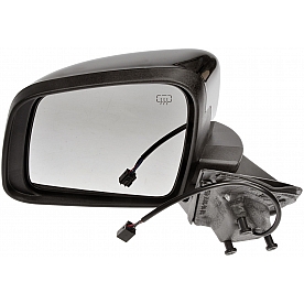 Dorman Exterior Mirror Powered Rectangular Black Single - 9551974