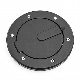 All Sales Fuel Door - Round Aluminum - 6034K