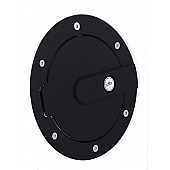 All Sales Fuel Door - Round Aluminum - 6070KL