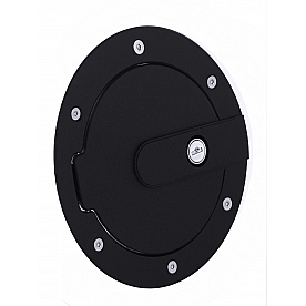 All Sales Fuel Door - Round Aluminum - 6070KL