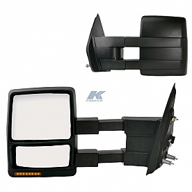 K-Source Exterior Towing Mirror Electric Rectangular Set Of 2 - 6118586F