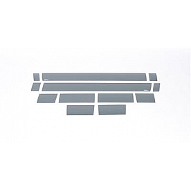 Putco Rocker Panel Molding - Polished Stainless Steel Black Set of 12 - 9751202BP