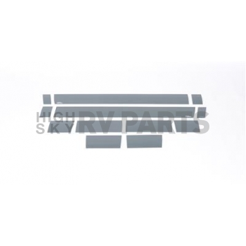 Putco Rocker Panel Molding - Polished Stainless Steel Black Set of 12 - 9751202BP