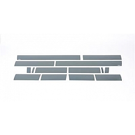 Putco Rocker Panel Molding - Polished Stainless Steel Black Set of 14 - 9751203BP