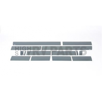 Putco Rocker Panel Molding - Polished Stainless Steel Black Set of 14 - 9751203BP