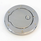 All Sales Fuel Door - Round Aluminum - 6099L