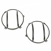 Rugged Ridge Headlight Guard Euro Steel Textured Black Set Of 2 - 1123011