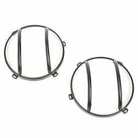 Rugged Ridge Headlight Guard Euro Steel Textured Black Set Of 2 - 1123011
