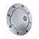 All Sales Fuel Door - Round Aluminum - 6101PL