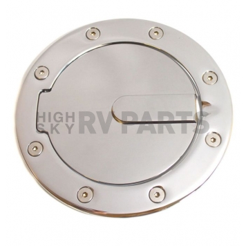 All Sales Fuel Door - Round Aluminum - 6107P