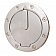 All Sales Fuel Door - Round Aluminum - 6107P