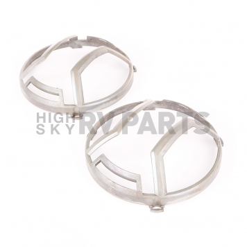 Rugged Ridge Headlight Guard Euro Style Aluminum Raw Set Of 2 - 1123016-1