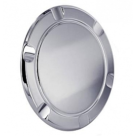 All Sales Fuel Door - Round Aluminum - 6119C