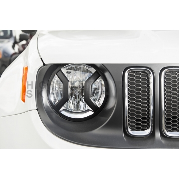 Rugged Ridge Headlight Guard Euro Style Steel Black Set Of 2 - 1123020-3