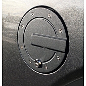 All Sales Fuel Door - Round Aluminum - 6152KL
