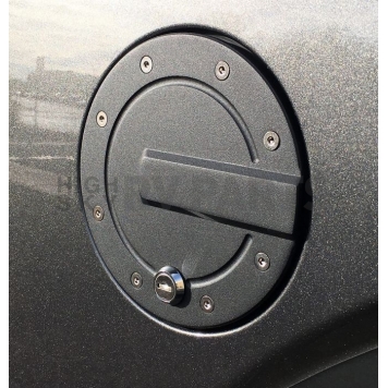 All Sales Fuel Door - Round Aluminum - 6152KL