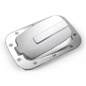 All Sales Fuel Door - Rectangular Aluminum - 6158C