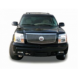 T-Rex Truck Products Grille Insert - Vertical Bar Rectangular Polished Aluminum - 30184