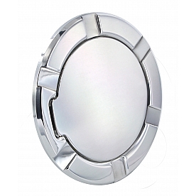 All Sales Fuel Door - Round Aluminum - 6950P