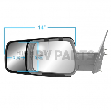K-Source Exterior Towing Mirror Electric Rectangular Set Of 2 - 80730-5