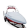 Carver Boat Cover V-Hull Runabout Boat Gray Polyester - 97120P10
